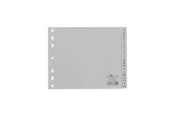 DURABLE A-Z-Register A4 PP teildeckend 20-tlg. grau