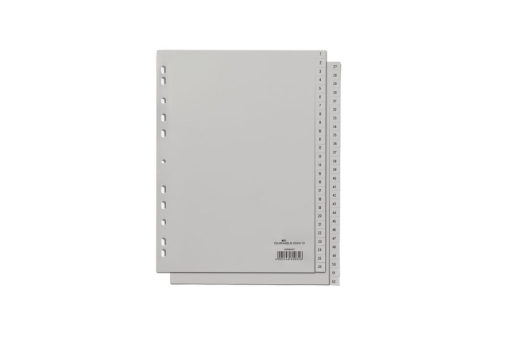 DURABLE Zahlenregister A4 gepr Taben 1-52 PP volldeck. grau