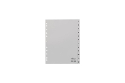 DURABLE Zahlenregister A4 1-12 PP volldeck. grau