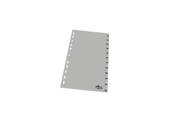 DURABLE Monatsregister A4 Jan-Dez PP volldeck. grau