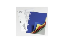 DURABLE Ordnerregister PP blanko/5-fbg f A4 5 Blatt