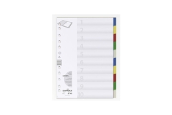 DURABLE Ordnerregister PP blanko/2x5fbg f 10 Blatt