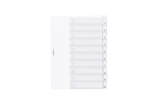 DURABLE Register A4 mit umschweißten Taben 10tlg. Transp