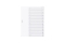 DURABLE Register A4 mit umschweißten Taben 10tlg. Transp