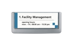 DURABLE Türschild ClckSign149x52,5 Kleben/Schrauben graphit