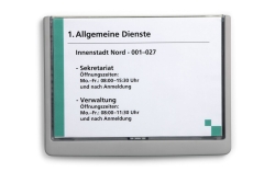 DURABLE Türschild ClckSignA5 210x148,5 Kleben/Schr. graphit