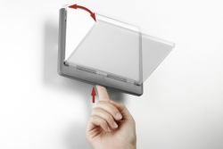 DURABLE Türschild ClckSignA5 210x148,5 Kleben/Schr. graphit