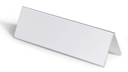 DURABLE Tischnamensschild 105/210x297mm transp 25 Stück