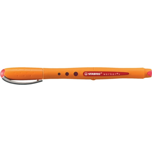 Tintenroller - worker+ - medium - Einzelstift - rot