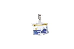 DURABLE Ausweiskartenhalter m Clip 87x54mm 25er Pck transp