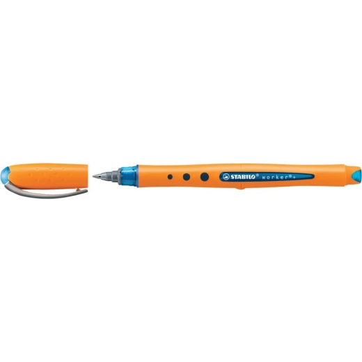 Tintenroller - worker+ - fein - Einzelstift - blau