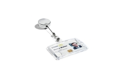 DURABLE Jojo Chrome m Aufrollmechanismus u Gürtelclip 10 St