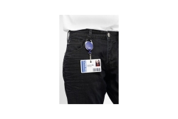 DURABLE Jojo Style mit Federhaken 1 Stück dunkelblau