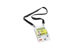 DURABLE Event-Namensschild A6 mit Textilband Duo 10 St schw