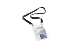 DURABLE Event-Namensschild A6 mit Textilband Duo 10 St schw