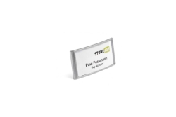 DURABLE Namensschild Classic m Magnet 30x65mm 10 St silber