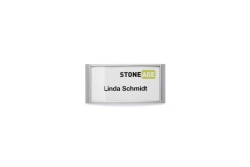 DURABLE Namensschild Classic m Magnet 30x65mm 10 St silber