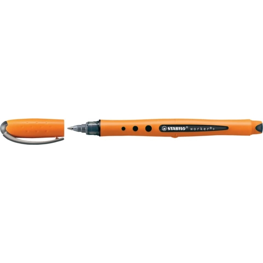 Tintenroller - worker+ - fein - Einzelstift - schwarz