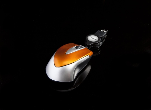 Verbatim USB Maus Go Mini Optical Travel volcanic Orange retail