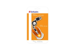 Verbatim USB Maus Go Mini Optical Travel volcanic Orange retail