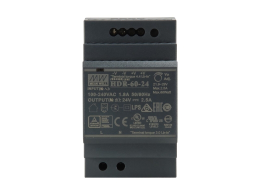 LevelOne Industrie Netzteil 24VDC/ 60W+DIN-Schiene schwarz