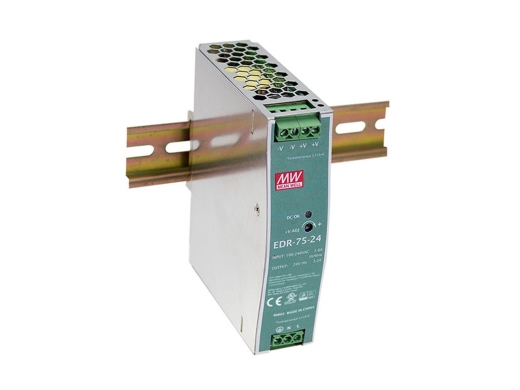 LevelOne Industrie Netzteil 48VDC/ 75W+DIN-Schiene silber