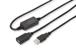 DIGITUS USB 2.0 Verlängerungskabel Aktiv Typ A -A...