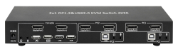 Techly KVM Switch, 2 Port, Display Port 1.2