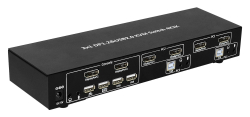 Techly KVM Switch, 4 Port, Display Port 1.2
