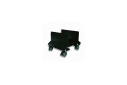 Techly PC Wagen mit Rollen, Metall, schwarz