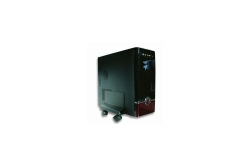 Techly PC Wagen mit Rollen, Metall, schwarz