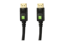 Techly DisplayPort 1.2, Audio/Video Kabel, schwarz, 0.5m