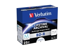 M-DISC Verbatim BD-R 25GB 4x Inkjet Printable Jewel Case