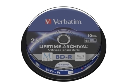 M-DISC Verbatim BD-R 25GB 4x Inkjet Printable Spindle
