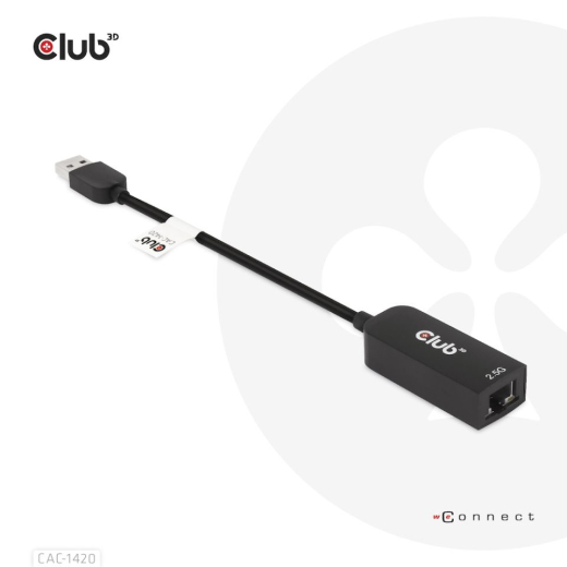 Club3D Adapter USB 3.2 Typ A > RJ45 2.5Gb retail
