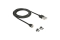 DELOCK Lade-/Datenkabelset magnetisch USB > Micro-B/USB-C
