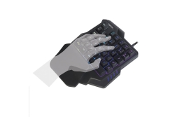 Logilink Einhand-Gaming Tastatur, beleuchtet, schwarz