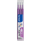 Tintenrollermine FriXion BLS-FR7 - 0,4 mm, lila, 3er Pack