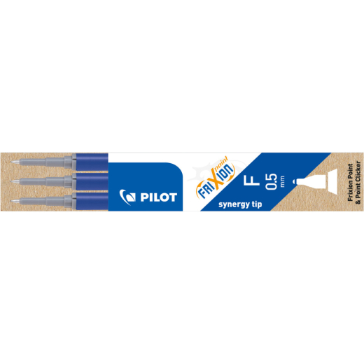 Tintenrollermine FriXion BLS-FRP5 - 0,3 mm, blau, 3er Pack