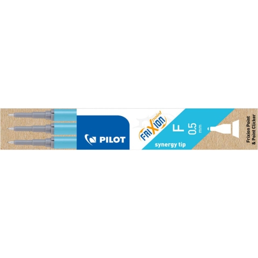 Tintenrollermine FriXion BLS-FRP5 - 0,3 mm, hellblau, 3er Pack