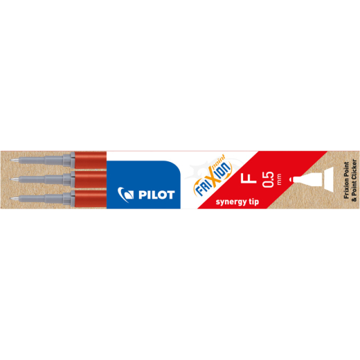 Tintenrollermine FriXion BLS-FRP5 - 0,3 mm, rot, 3er Pack