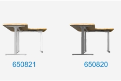 Equip Schreibtischgestell Triple Motor elek. 150Kg L-Form ws lite Retail