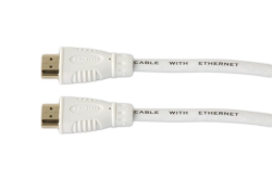 Techly HDMI High Speed Kabel mit Ethernet, M/M, 0.5m, weiß