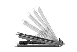 DIGITUS MLS Notebookständer 10-15 faltbar,5Stufen schwarz
