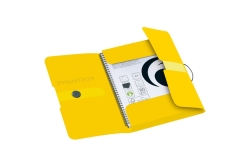 Herlitz Gummizugmappe A4 PP Postmappe transparent gelb