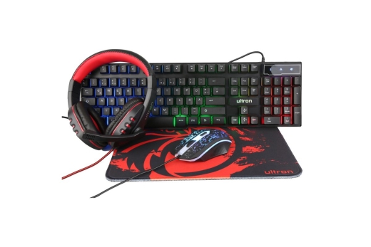 Ultron HAWK Gaming Set schwarz kabelgebunden 4in1