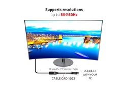 Club3D DisplayPort-Kabel 1.4 Verlängerung 2m 8K60HZ St/Bu retail