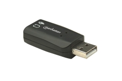 MANHATTAN Sound Adapter USD 3D schwarz