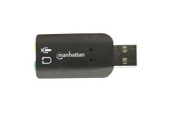 MANHATTAN Sound Adapter USD 3D schwarz