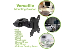 Techly Masthalterung für 13-30 Monitore, Schwarz